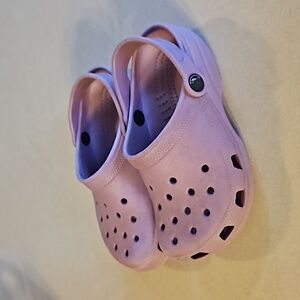 Purple crocs